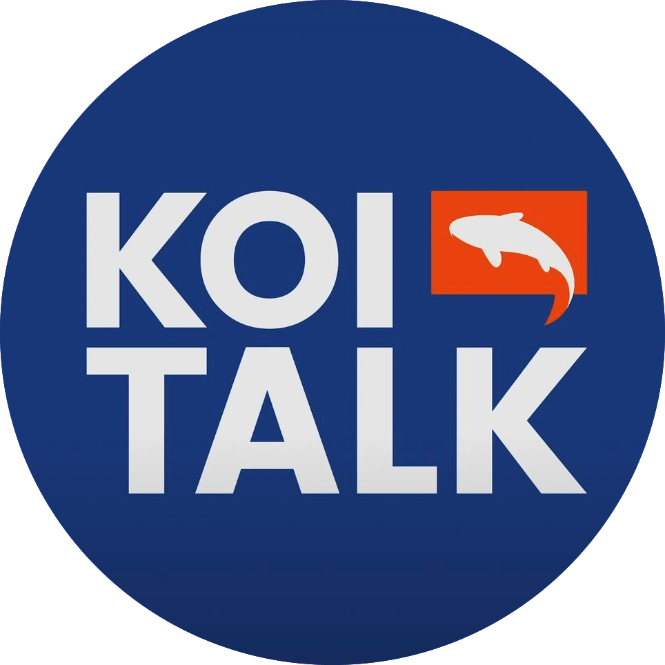 Koi Talk 徽标圆形